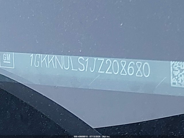 Aukcja sprzedaży 2018 Gmc Acadia Slt-1, vin: 1GKKNULS1JZ208680, numer aukcji: 45606910