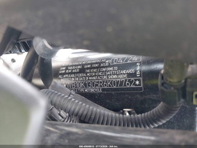 Продаж на аукціоні авто 2024 Bmw F 900 R, vin: WB10K1305R6K07762, номер лоту: 45606915