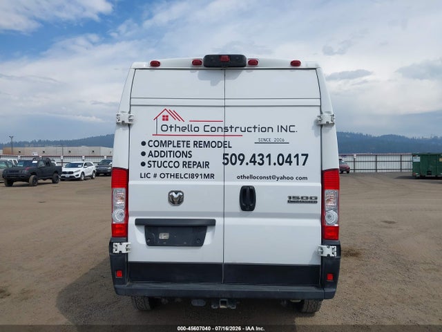 3C6LRVBG9PE528686 RAM Promaster 1500 High Roof 136 Wb