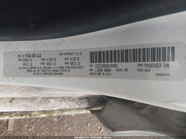 Продажа на аукционе авто 2016 Chrysler 200 Limited, vin: 1C3CCCAB3GN154581, номер лота: 45607072