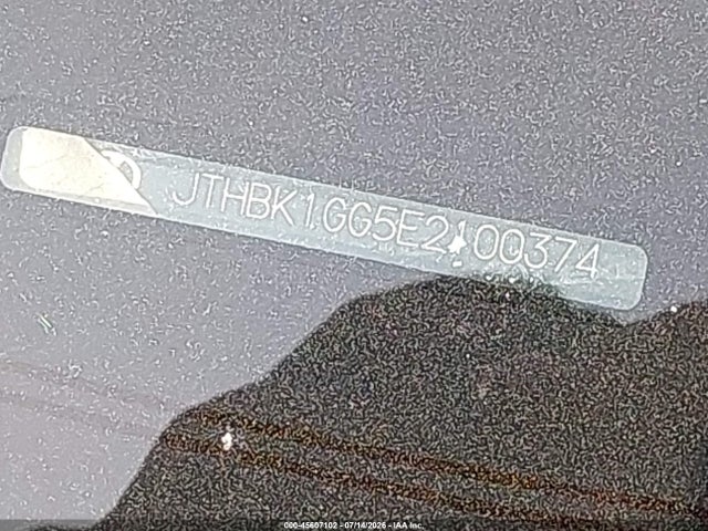 Aukcja sprzedaży 2014 Lexus Es 350, vin: JTHBK1GG5E2100374, numer aukcji: 45607102