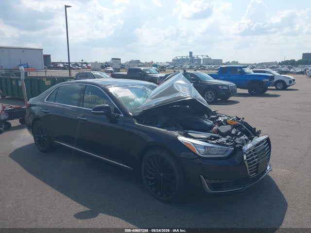 2017 Genesis G90 5.0 Ultimate მანქანა იყიდება აუქციონზე, vin: KMHG54JHXHU027640, აუქციონის ნომერი: 45607286