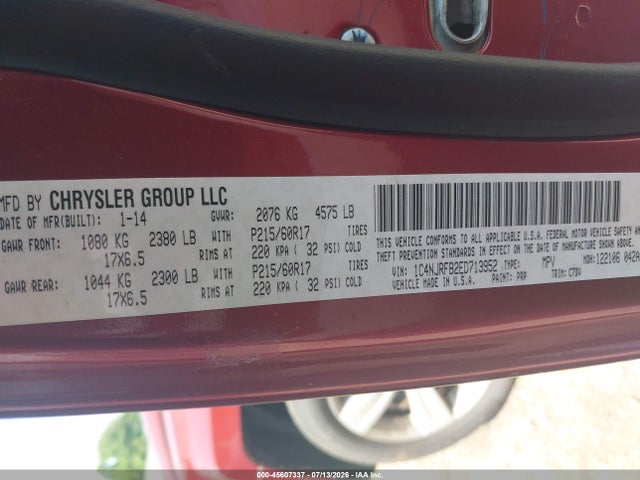 1C4NJRFB2ED713952 Jeep Patriot Latitude