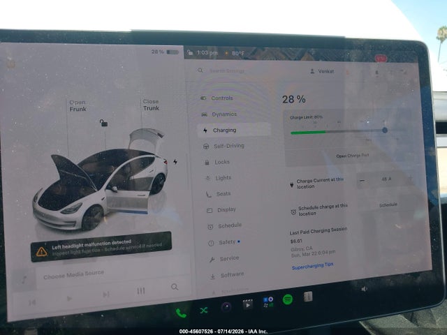 Aukcja sprzedaży 2022 Tesla Model 3 Long Range Dual Motor All-wheel Drive, vin: 5YJ3E1EB1NF202739, numer aukcji: 45607526