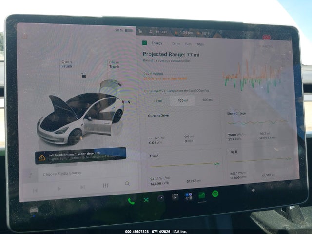 Aukcja sprzedaży 2022 Tesla Model 3 Long Range Dual Motor All-wheel Drive, vin: 5YJ3E1EB1NF202739, numer aukcji: 45607526