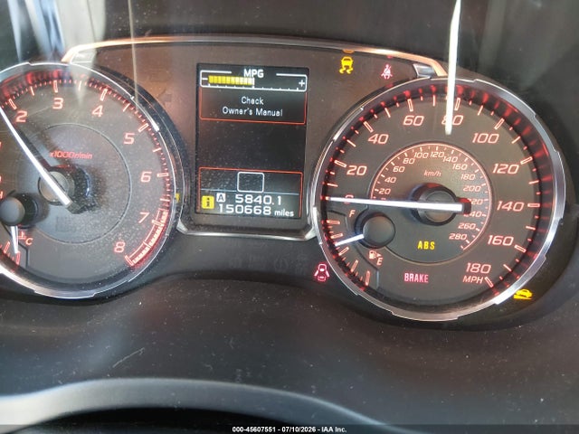 Продажа на аукционе авто 2015 Subaru Wrx, vin: JF1VA1A63F9837895, номер лота: 45607551