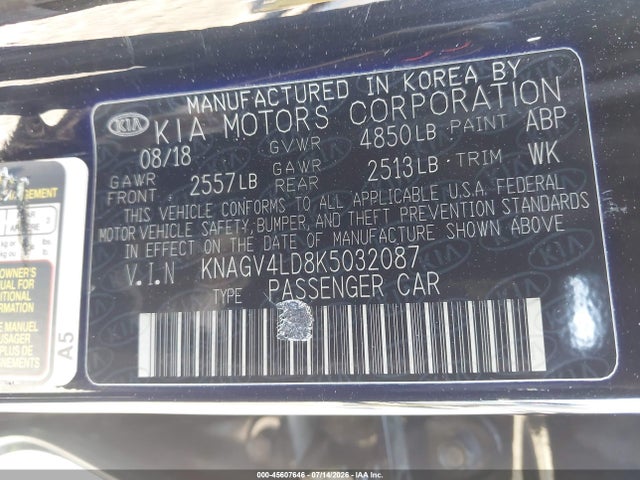 KIA Optima Plug-in Hybrid Ex 2019 KNAGV4LD8K5032087 Image 9