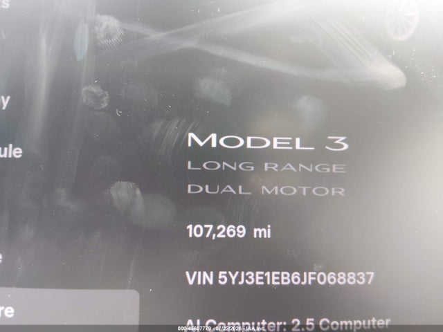 Продажа на аукционе авто 2018 Tesla Model 3 Long Range/performance, vin: 5YJ3E1EB6JF068837, номер лота: 45607779