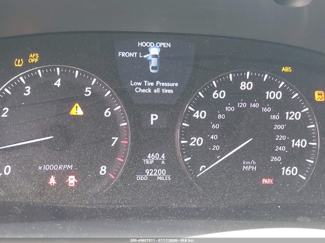 45607811 :رقم المزاد ، JTHDL5EF0A5002739 vin ، 2010 Lexus Ls 460 L مزاد بيع