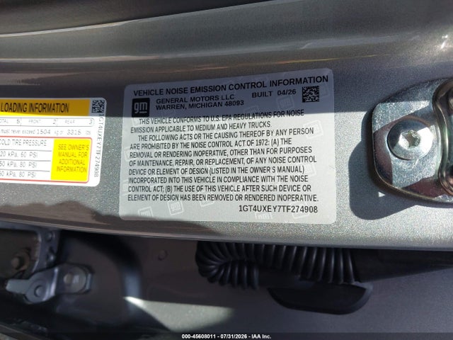 Продаж на аукціоні авто 2026 Gmc Sierra 2500 Hd , Standard Bed, Denali Ultimate, 4wd, vin: 1GT4UXEY7TF274908, номер лоту: 45608011