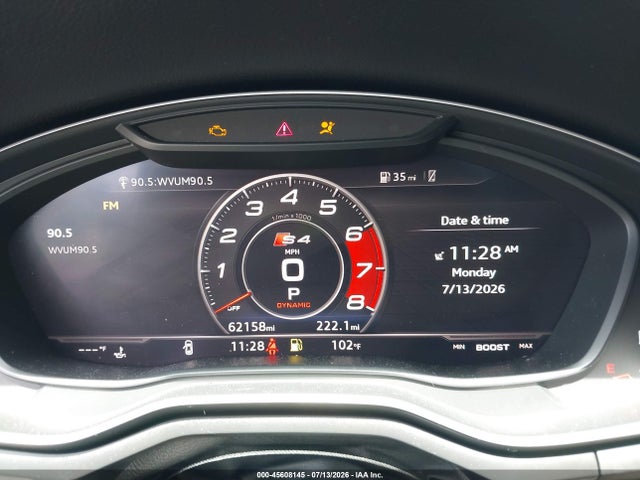 Продаж на аукціоні авто 2018 Audi S4 3.0t Premium Plus, vin: WAUB4BF42JA111676, номер лоту: 45608145