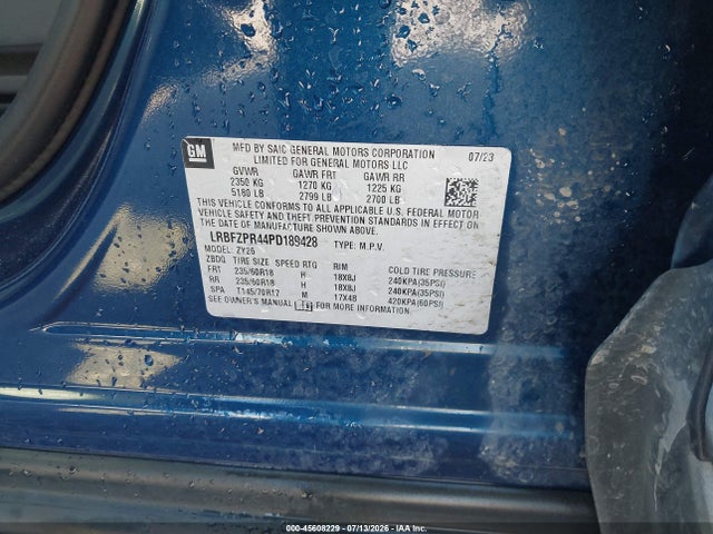 Aukcja sprzedaży 2023 Buick Envision Essence Awd, vin: LRBFZPR44PD189428, numer aukcji: 45608229
