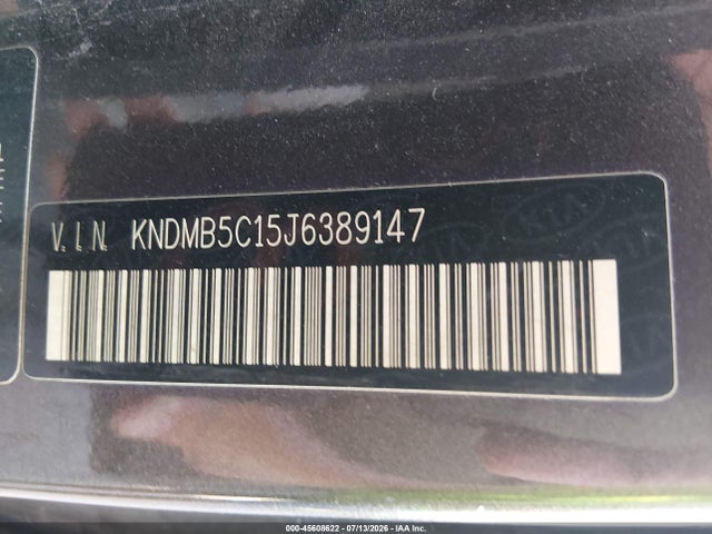 Продажа на аукционе авто 2018 Kia Sedona Lx, vin: KNDMB5C15J6389147, номер лота: 45608622