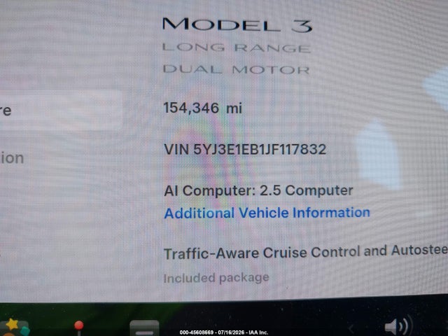 Tesla Model 3 Long Range/performance 2018 5YJ3E1EB1JF117832 Image 15