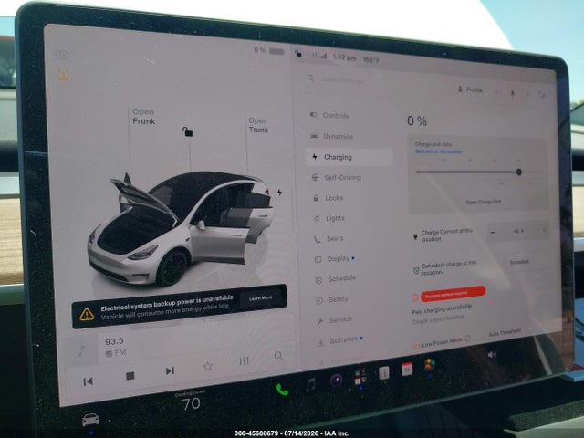 45608679 :رقم المزاد ، 7SAYGDEF9RF081035 vin ، 2024 Tesla Model Y Performance Dual Motor All-wheel Drive مزاد بيع