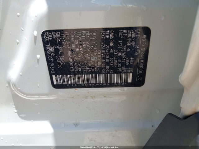 Продаж на аукціоні авто 2021 Nissan Rogue Sv Fwd, vin: JN8AT3BA5MW001476, номер лоту: 45608739
