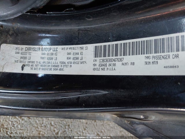 Продаж на аукціоні авто 2013 Chrysler 200 Touring, vin: 1C3BCBEB9DN676367, номер лоту: 45609117
