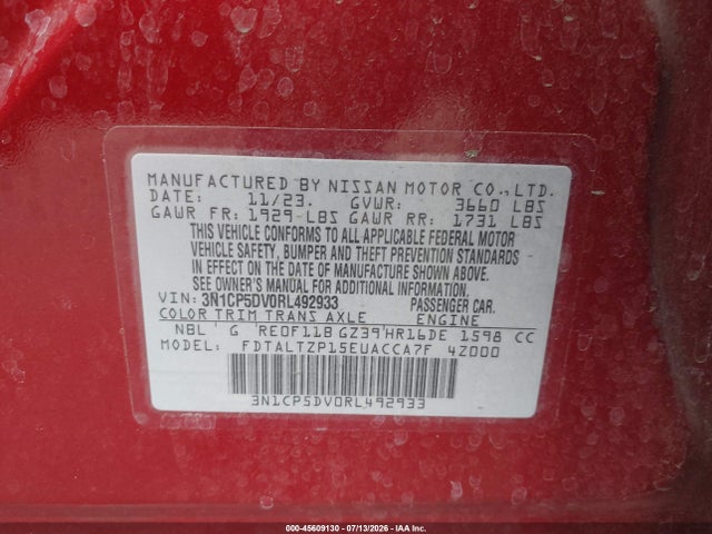 Nissan Kicks Sr Xtronic Cvt 2024 3N1CP5DV0RL492933 Image 9