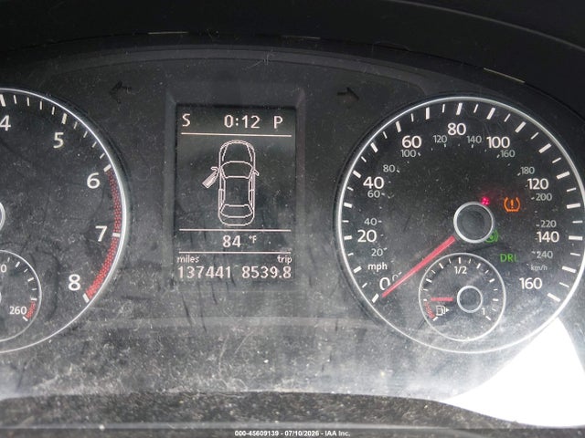 2012 Volkswagen Passat 2.5l Sel მანქანა იყიდება აუქციონზე, vin: 1VWCP7A32CC037724, აუქციონის ნომერი: 45609139