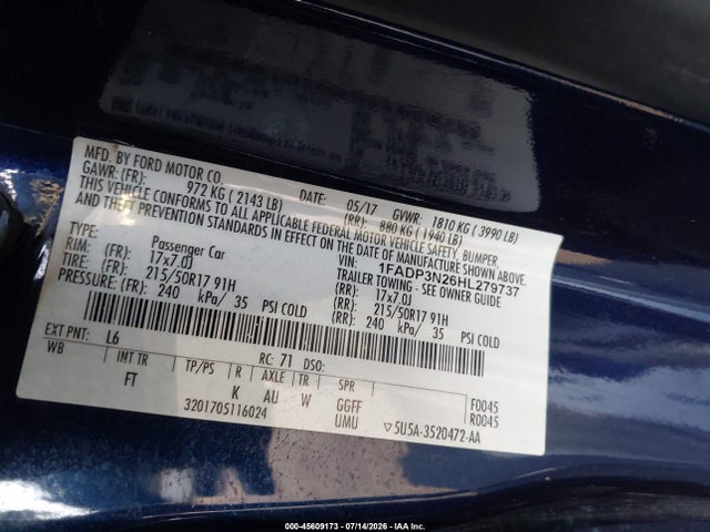 Ford Focus Titanium 2017 1FADP3N26HL279737 Image 9