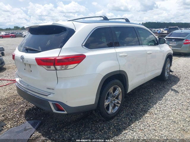 45609178 :رقم المزاد ، 5TDYZRFH0HS234433 vin ، 2017 Toyota Highlander Limited Platinum مزاد بيع