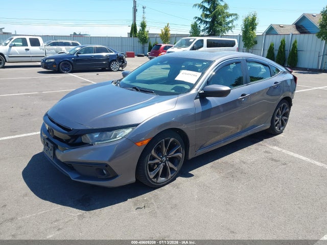 45609208 :رقم المزاد ، 19XFC2F82KE208336 vin ، 2019 Honda Civic Sport مزاد بيع