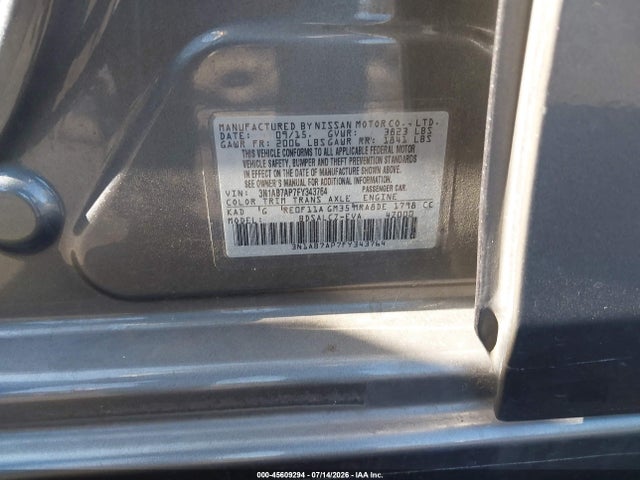 Nissan SENTRA S 2015 3N1AB7AP7FY343764 Image 9