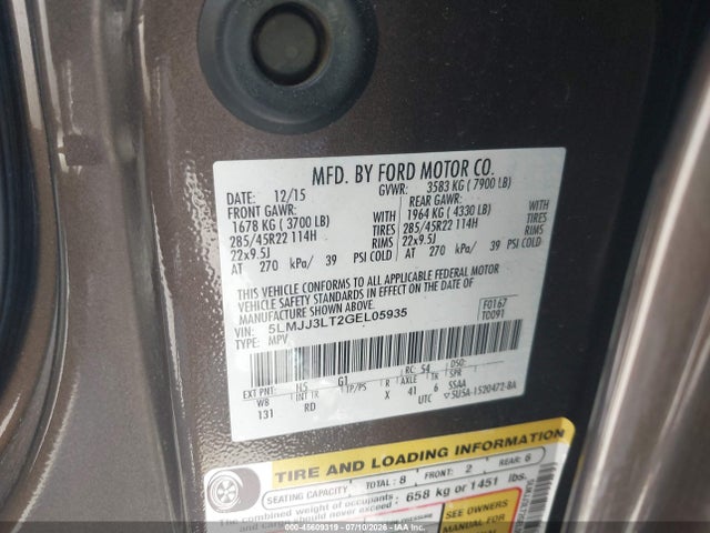 5LMJJ3LT2GEL05935 Lincoln Navigator L Reserve