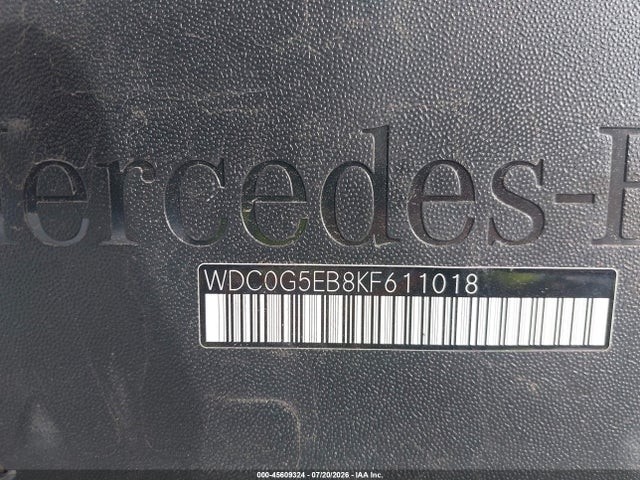 WDC0G5EB8KF611018 Mercedes-Benz Glc 350e 4matic