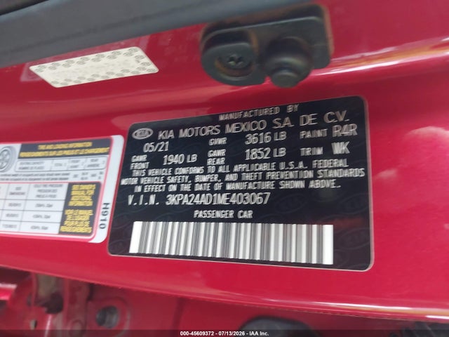 KIA RIO S 2021 3KPA24AD1ME403067 Image 9