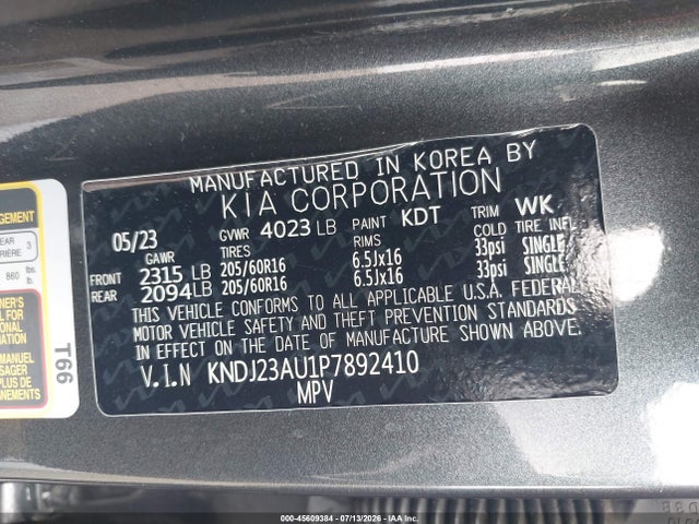 KIA SOUL LX 2023 KNDJ23AU1P7892410 Image 9