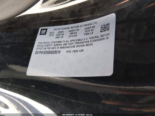 Chevrolet Camaro 2ls 2014 2G1FA1E36E9223519 Image 9