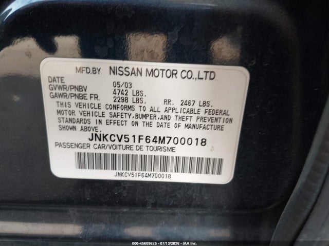 Продажа на аукционе авто 2004 Infiniti G35x, vin: JNKCV51F64M700018, номер лота: 45609626