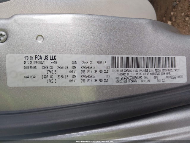 Dodge Grand Caravan Sxt 2017 2C4RDGCG7HR546907 Image 9