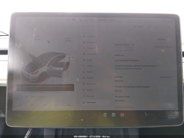 Aukcja sprzedaży 2025 Tesla Model Y Long Range Dual Motor All-wheel Drive, vin: 7SAYGDEE7SF292294, numer aukcji: 45609691