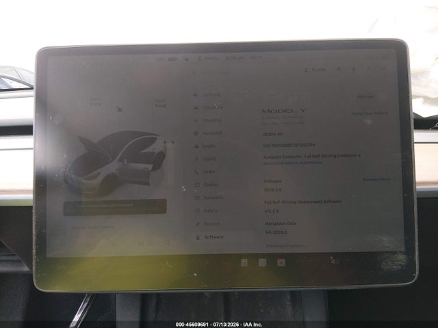 Aukcja sprzedaży 2025 Tesla Model Y Long Range Dual Motor All-wheel Drive, vin: 7SAYGDEE7SF292294, numer aukcji: 45609691