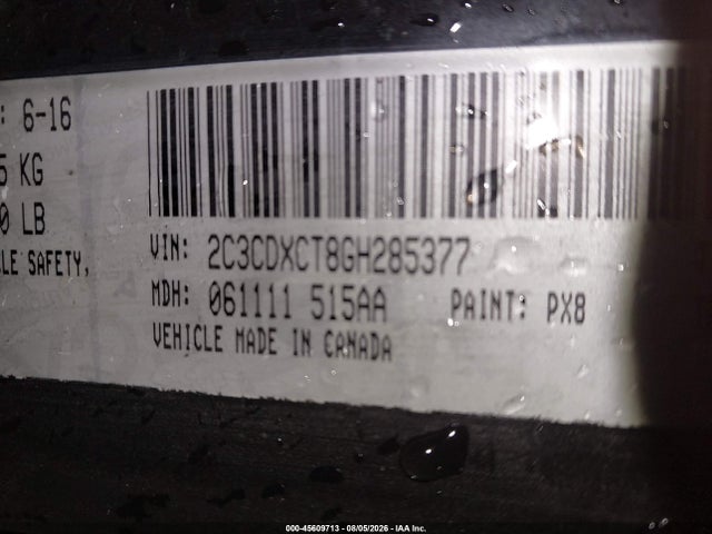 Aukcja sprzedaży 2016 Dodge Charger R/t, vin: 2C3CDXCT8GH285377, numer aukcji: 45609713