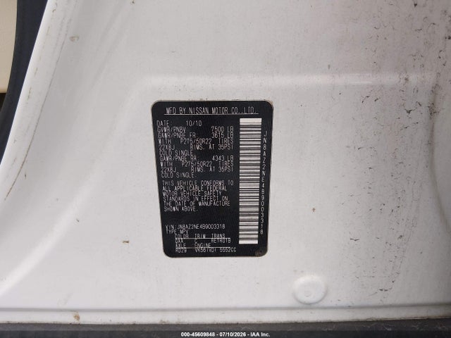 Продажа на аукционе авто 2011 Infiniti Qx56, vin: JN8AZ2NE4B9003318, номер лота: 45609848