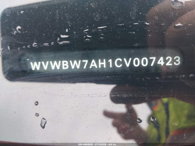 45609955 :رقم المزاد ، WVWBW7AH1CV007423 vin ، 2012 Volkswagen Eos Komfort مزاد بيع