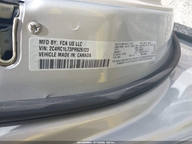 Продаж на аукціоні авто 2023 Chrysler Pacifica Hybrid Touring L, vin: 2C4RC1L73PR626123, номер лоту: 45609984