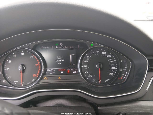 Aukcja sprzedaży 2020 Audi A4 Premium 45 Tfsi Quattro S Tronic, vin: WAUDNAF49LA073611, numer aukcji: 45610127