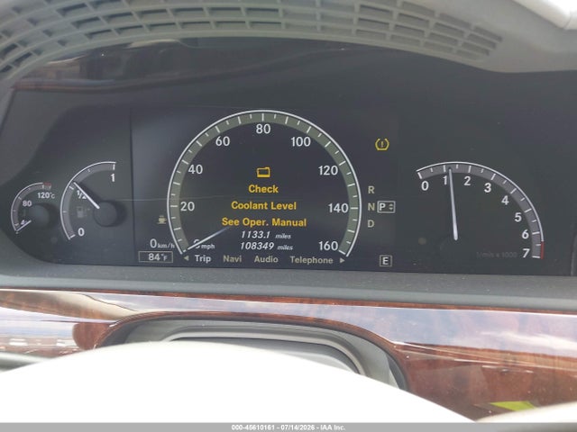 Aukcja sprzedaży 2012 Mercedes-benz S 550 4matic, vin: WDDNG9EB6CA436579, numer aukcji: 45610161