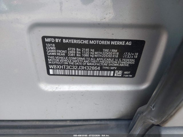 Продажа на аукционе авто 2018 Bmw X1 Xdrive28i, vin: WBXHT3C32J3H32864, номер лота: 45610165