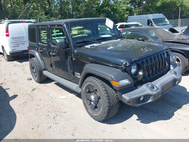 45610182 :رقم المزاد ، 1C4HJXDN4LW165047 vin ، 2020 Jeep Wrangler Unlimited Sport S 4x4 مزاد بيع