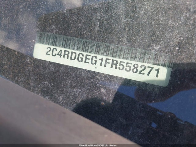 45610210 :رقم المزاد ، 2C4RDGEG1FR558271 vin ، 2015 Dodge Grand Caravan R/t مزاد بيع