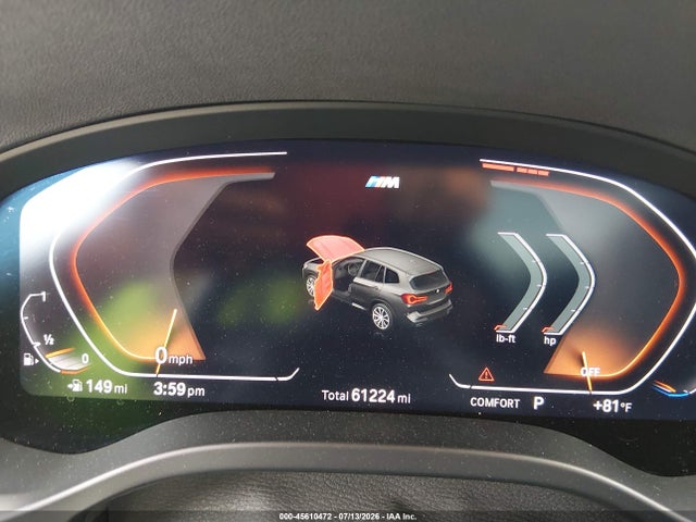 45610472 :رقم المزاد ، 5UX43DP08R9W87225 vin ، 2024 Bmw X3 Sdrive30i مزاد بيع