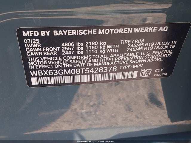 Продаж на аукціоні авто 2026 Bmw X2 Xdrive28i, vin: WBX63GM08T5428378, номер лоту: 45610795