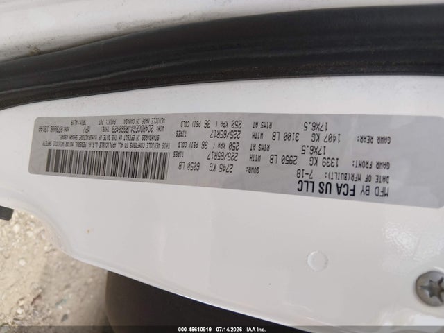2C4RDGEG4JR360423 Dodge Grand Caravan Gt