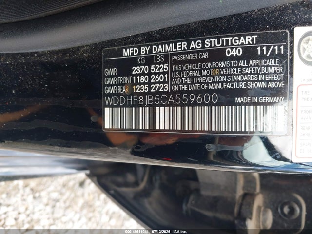 Продажа на аукционе авто 2012 Mercedes-benz E 350 4matic, vin: WDDHF8JB5CA559600, номер лота: 45611041