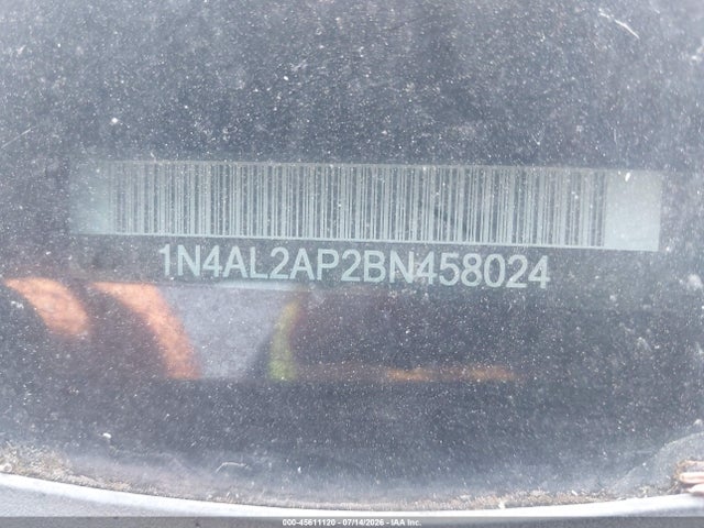 45611120 :رقم المزاد ، 1N4AL2AP2BN458024 vin ، 2011 Nissan Altima 2.5 S مزاد بيع